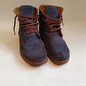 BEAUTIFUL ROOTS Blue Suede Shoes Size 6.5 Women's